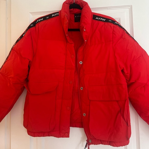 KITH RED PUFFER JACKET - Picture 5 of 8